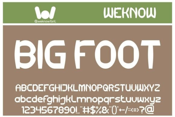 Big Foot Font for Creative Brands