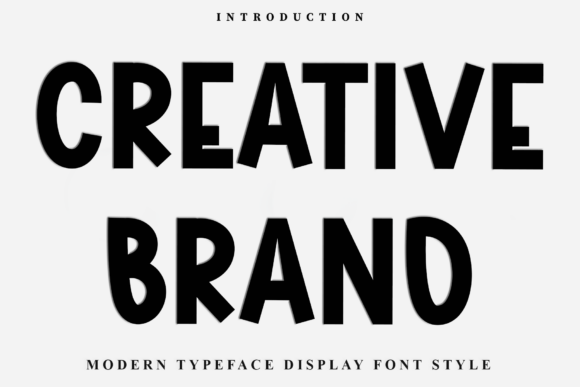 Creative Brand Font for Web Design