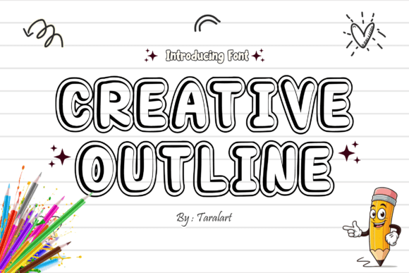 Creativeoutline Regular Font