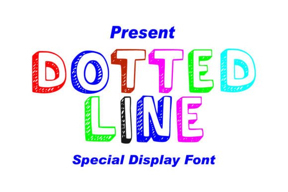 Dotted Line Font for Creative Projects
