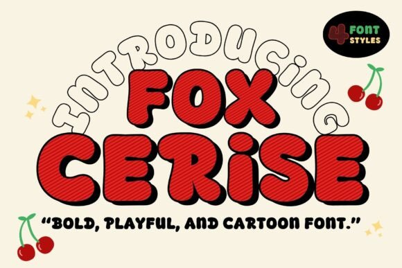 Fox Cerise: A Joyful Display Font