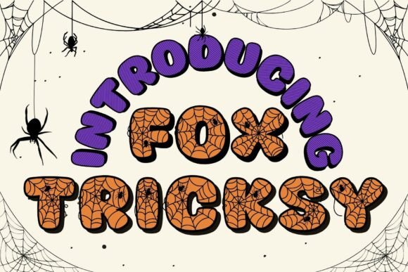 Fox Tricksy – A Spooky Cute Display Font