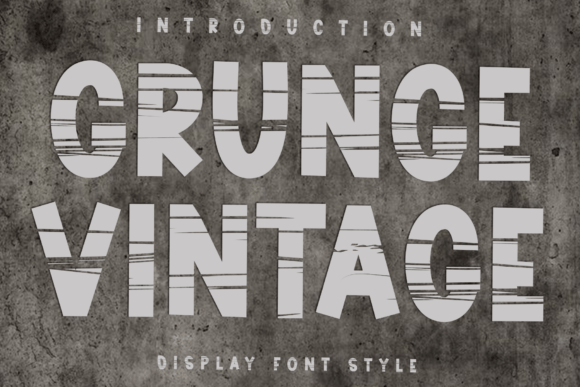 Grunge Vintage Font for Bold Web Design