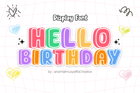 Hello Birthday Font