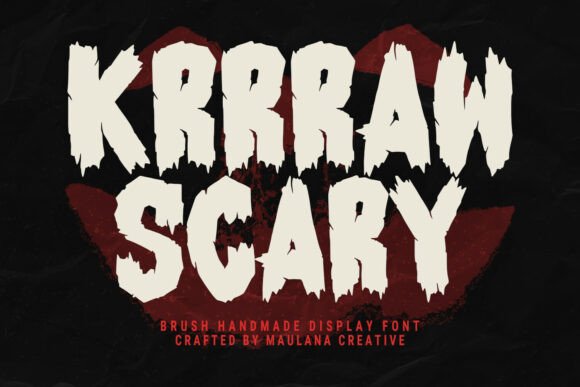 Krrraw Scary Font for Creative Projects