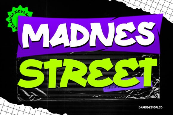 Madnes Street Font: Bold and Unapologetic