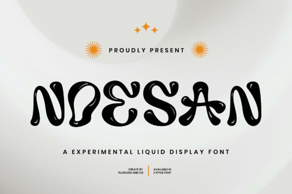 Noesan: A Fluid Display Font for Bold Branding