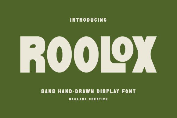 Roolox – A Bold Display Font