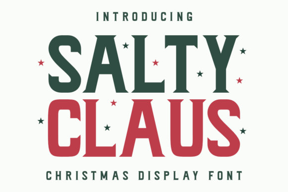 Salty Claus Font for Holiday Branding