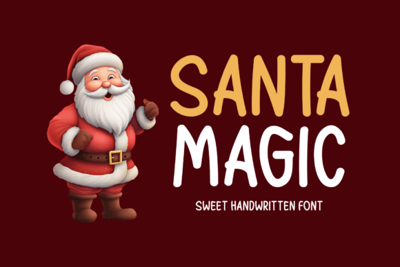 Santa Magic Font for Holiday Web Design