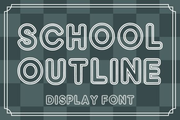 Schooloutline Regular Font