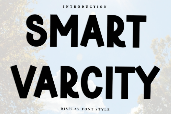 Smart Varcity Font for Creative Design