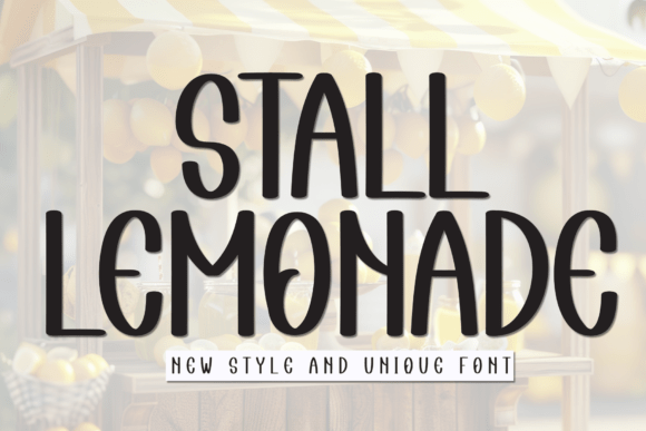 Stall Lemonade Font for Business Branding